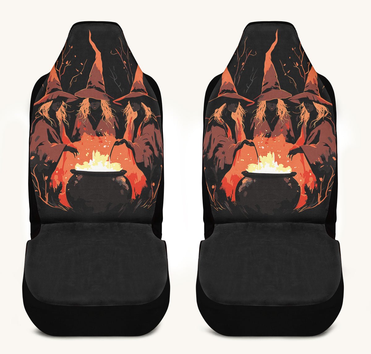 Double Double Toil And Trouble Car Seat Cover - Jaded Lament
