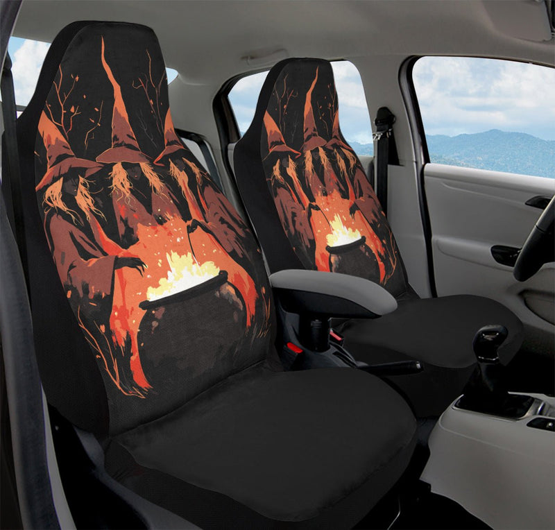 Double Double Toil And Trouble Car Seat Cover - Jaded Lament