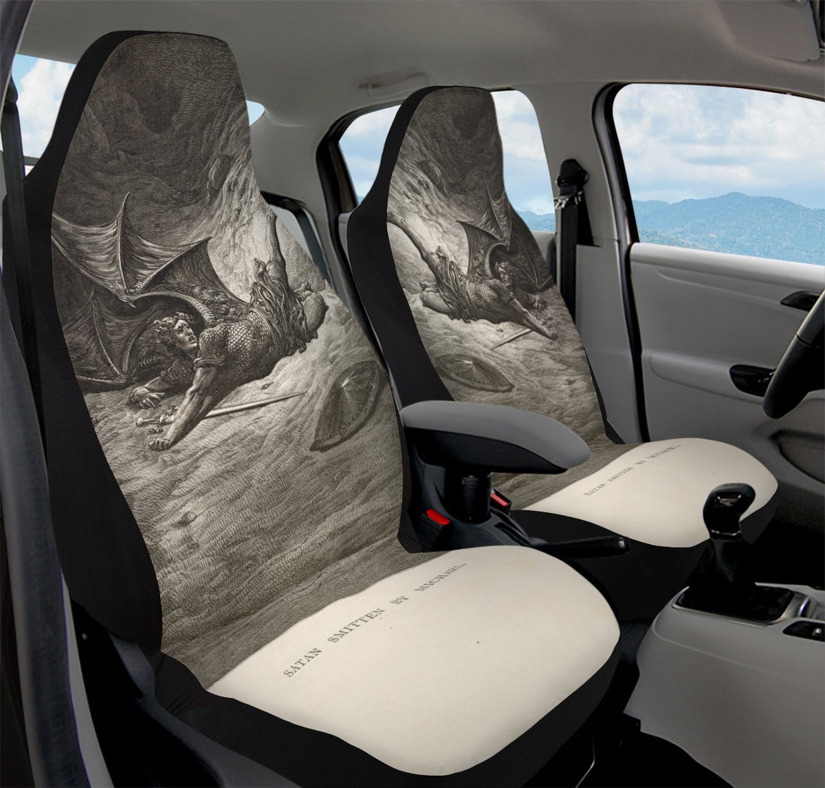 Fall of the Morning Star Car Seat Cover - Jaded Lament