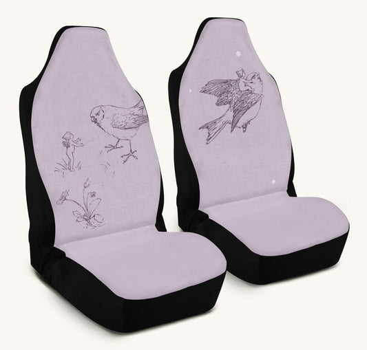 Feather And Cloud Car Seat Cover - Jaded Lament