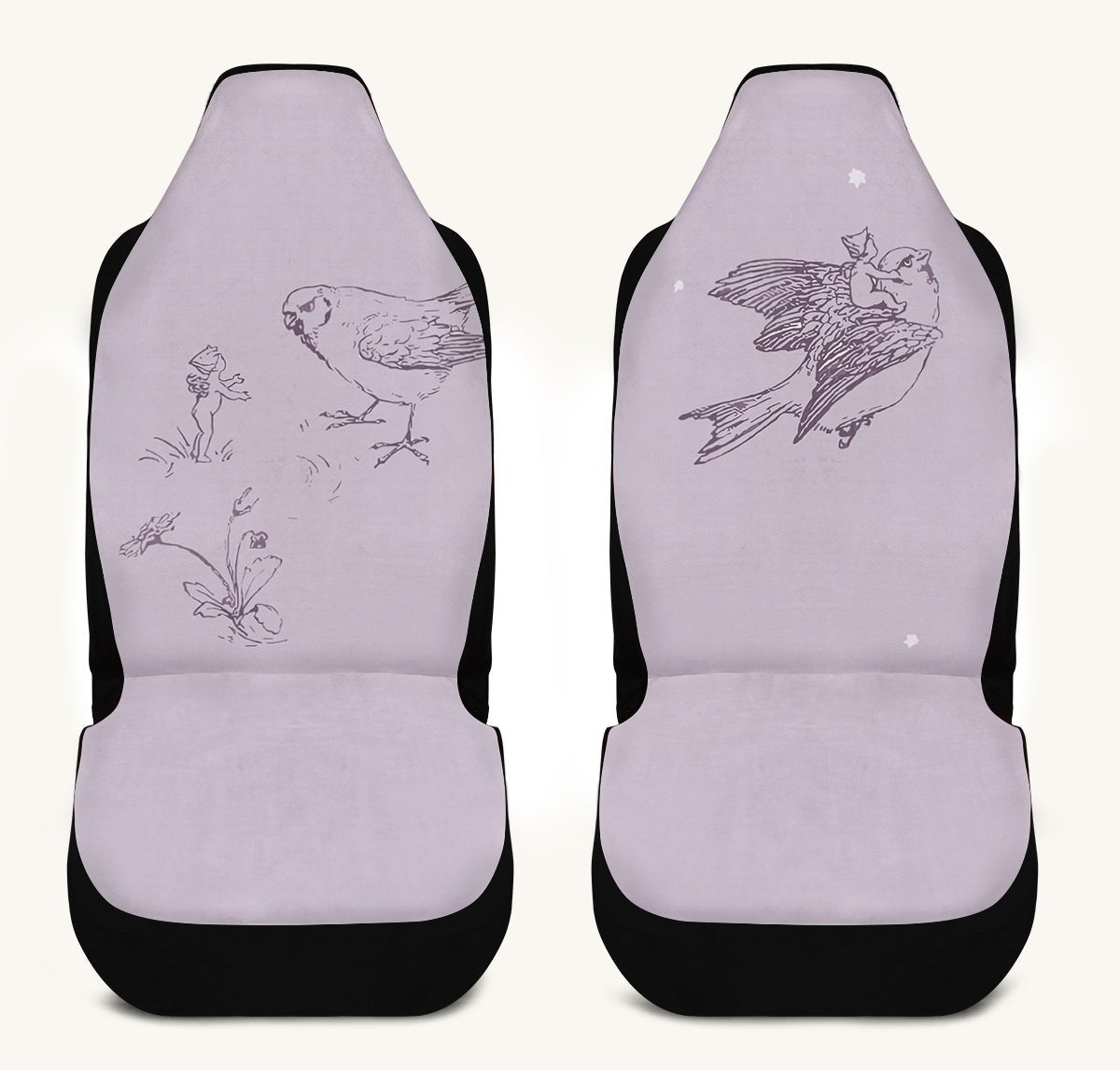 Feather And Cloud Car Seat Cover - Jaded Lament