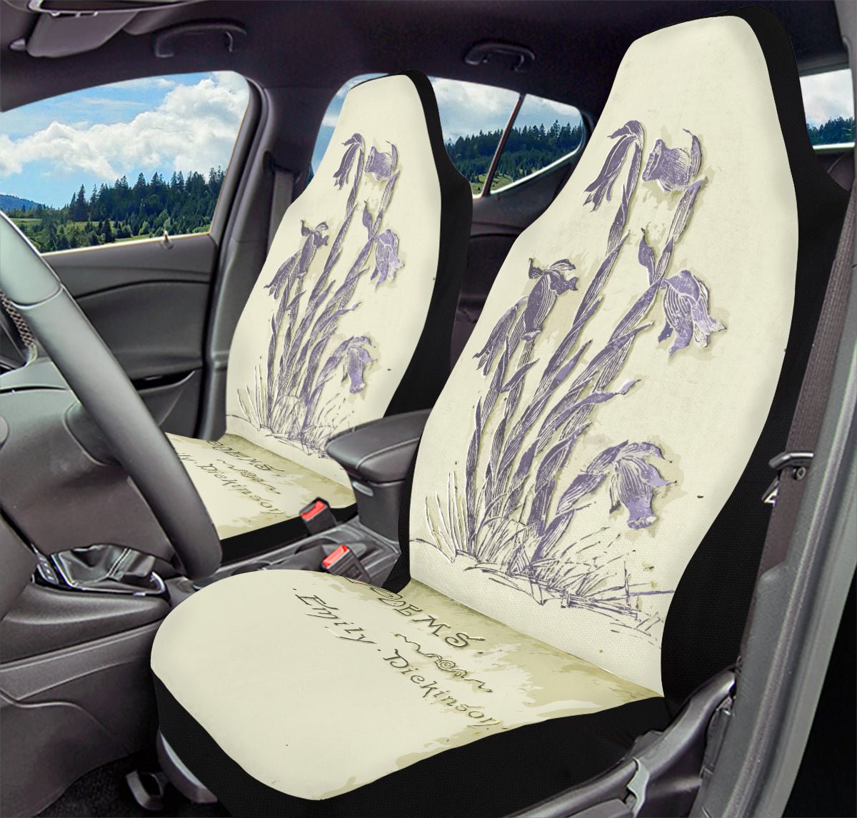 Hope Wears a Feather Emily Dickinson Car Seat Cover - Jaded Lament