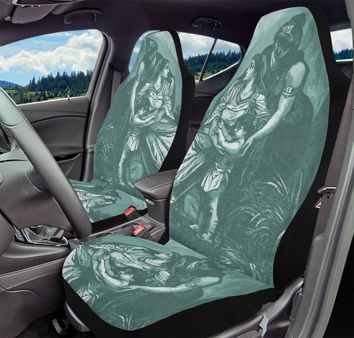 Last Plea of Iphigenia Car Seat Cover - Jaded Lament