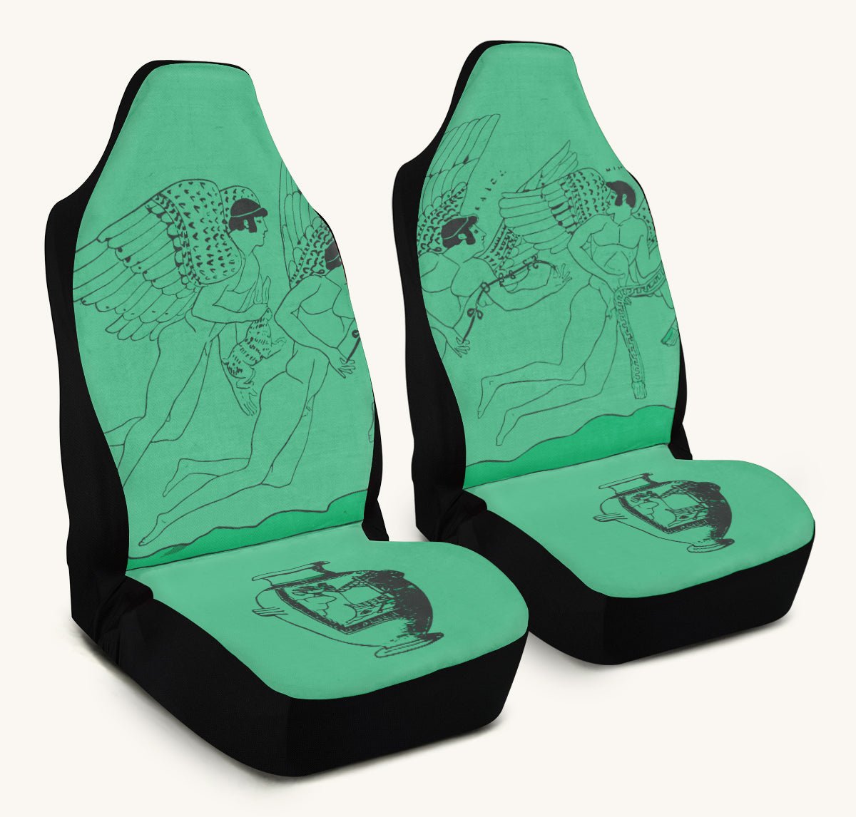 Love Gods in Flight Car Seat Cover - Jaded Lament
