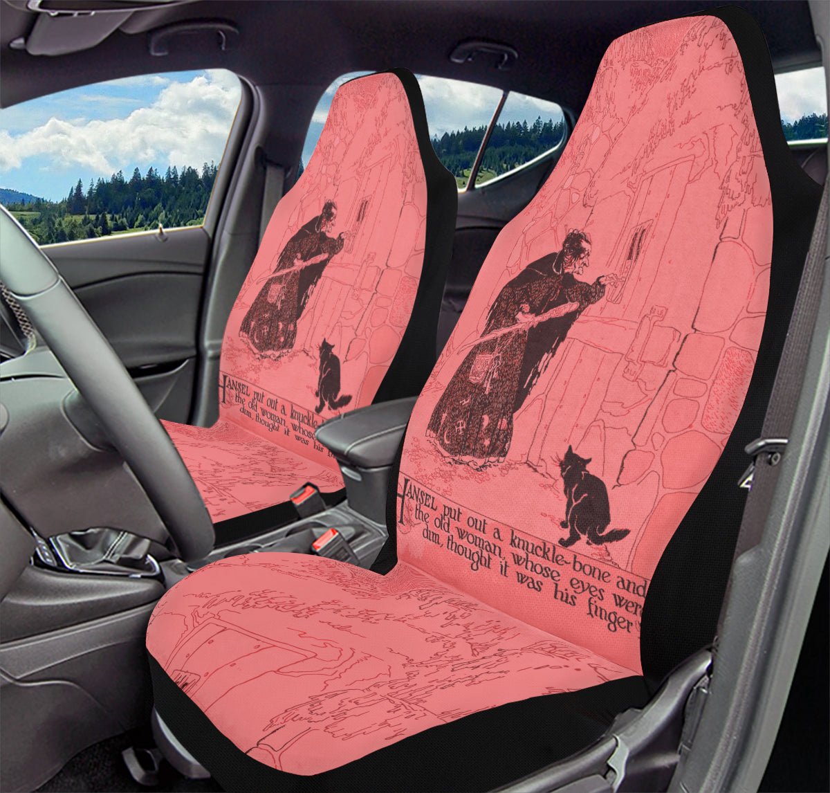 Play A Trick On A Witch Car Seat Cover - Jaded Lament