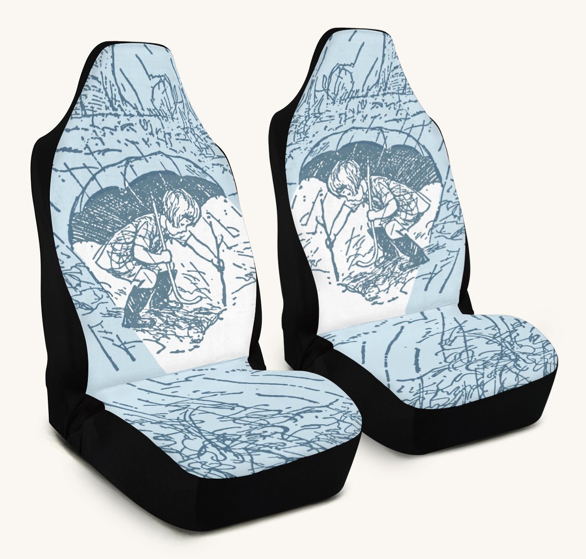 Rain Soaked Car Seat Cover - Jaded Lament