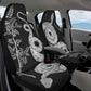 Serpent in Bloom Black And White Car Seat Cover - Jaded Lament