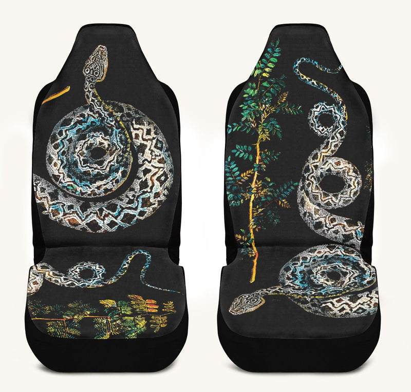 Serpent in Bloom Multi Color Car Seat Cover - Jaded Lament