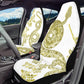Serpent in Bloom White And Yellow Car Seat Cover - Jaded Lament