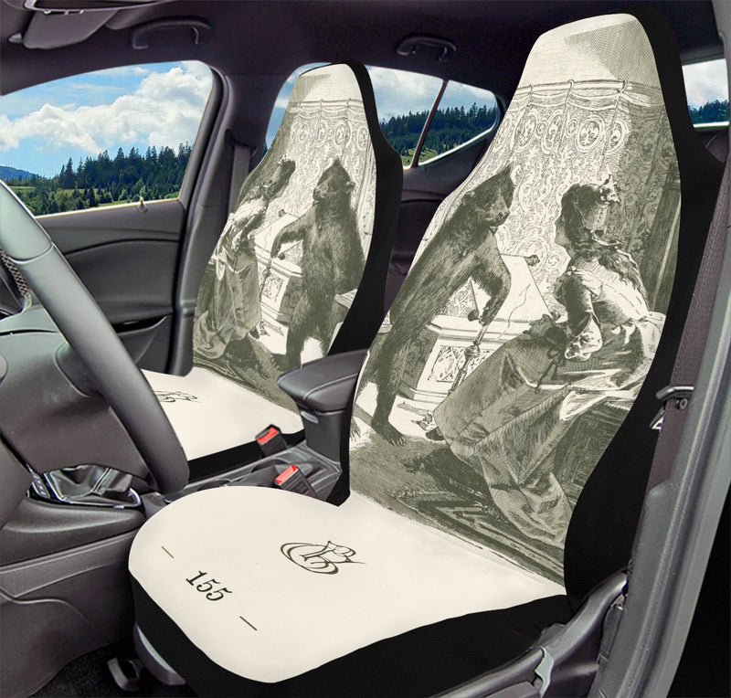 The Bear Shall Be Thy Choice Cream Car Seat Cover - Jaded Lament
