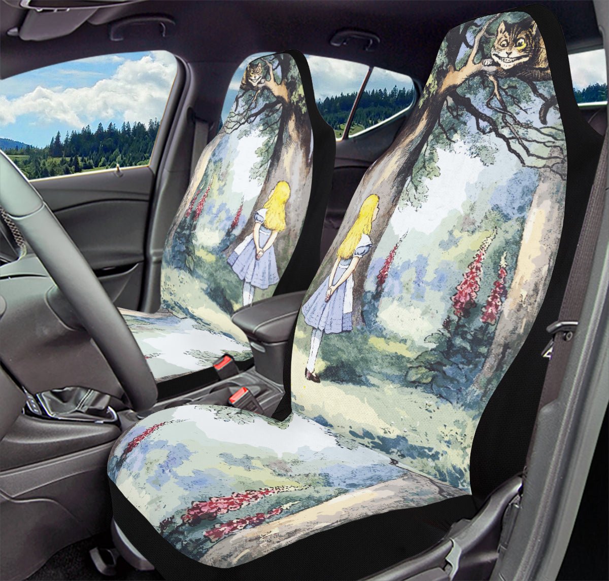 The Grin in the Trees Car Seat Cover - Jaded Lament