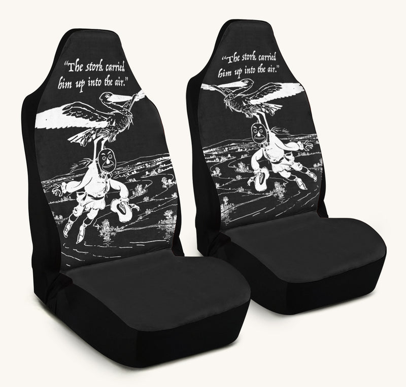 WOZ STORK AND SCARECROW Car Seat Cover - Jaded Lament