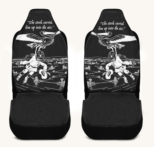 WOZ STORK AND SCARECROW Car Seat Cover - Jaded Lament