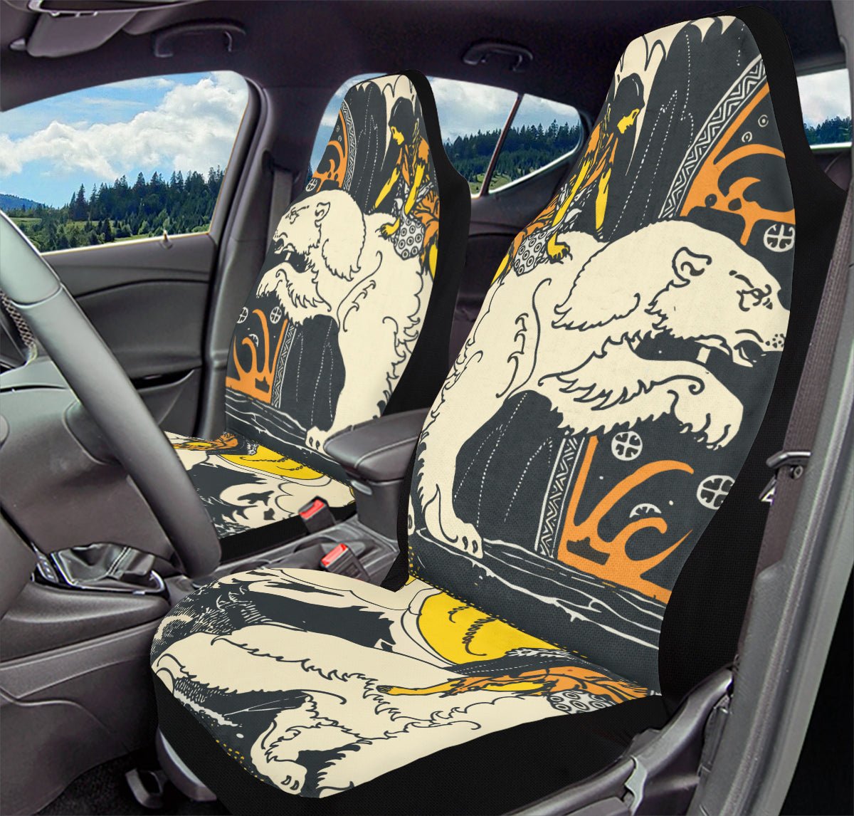 West of the Sun East of the Moon Car Seat Cover - Jaded Lament