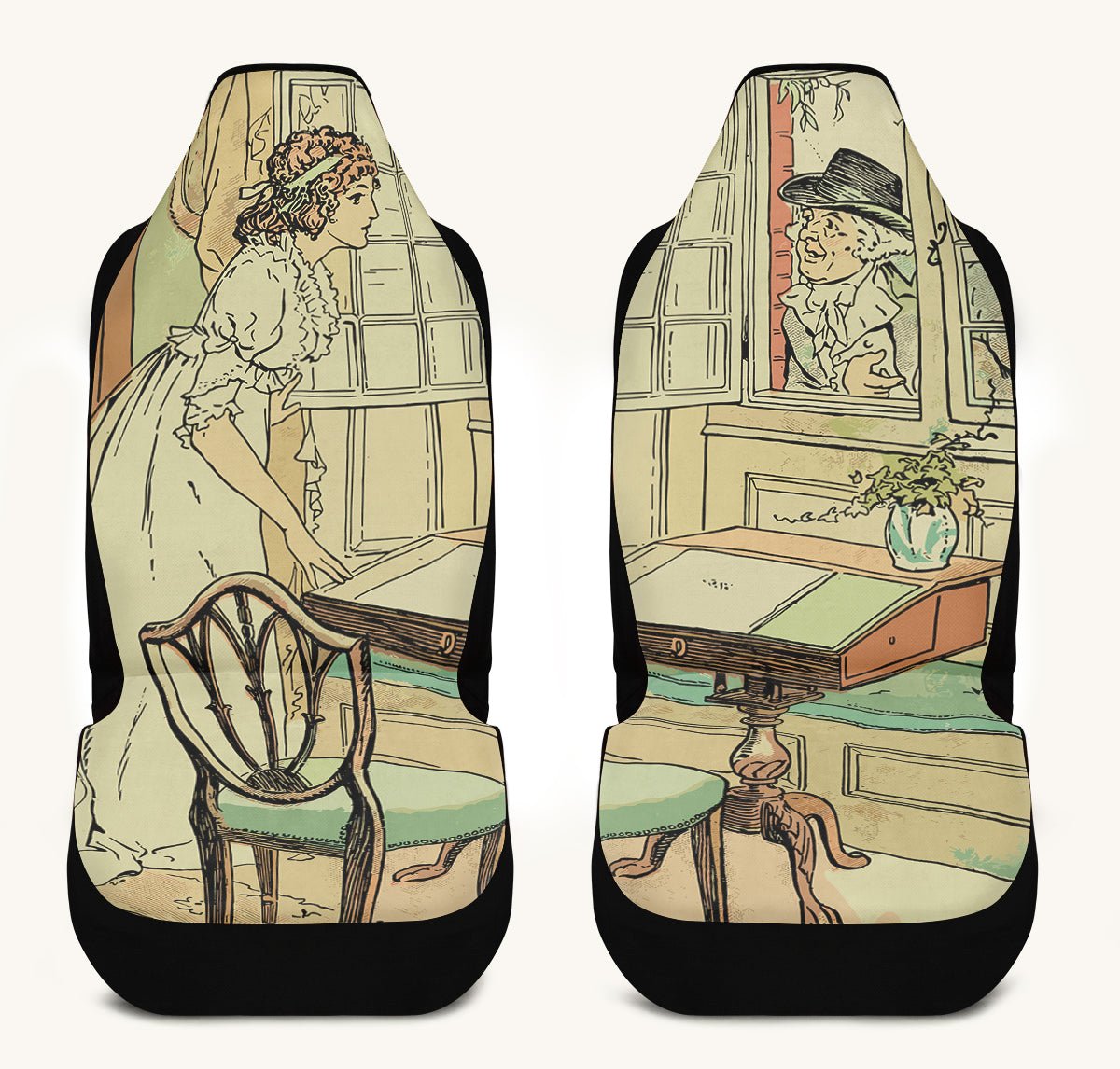 You May See Her If You Look This Way Jane Austen Car Seat Cover - Jaded Lament