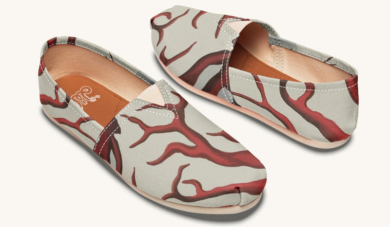 A Bloodroot Coral Sea Casual Shoes - Jaded Lament