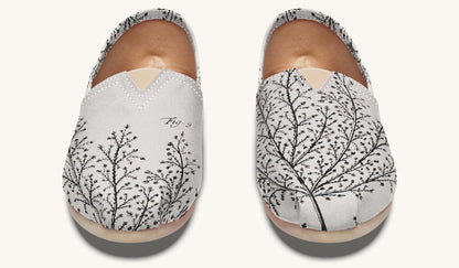 A Delicate Breath Bw Casual Shoes - Jaded Lament