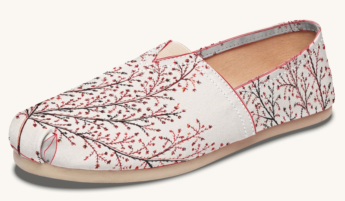 A Delicate Breath Red Casual Shoes - Jaded Lament