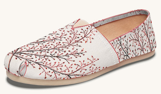 A Delicate Breath Red Casual Shoes - Jaded Lament