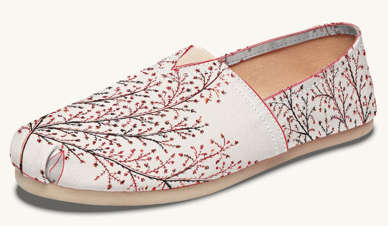 A Delicate Breath Red Casual Shoes - Jaded Lament