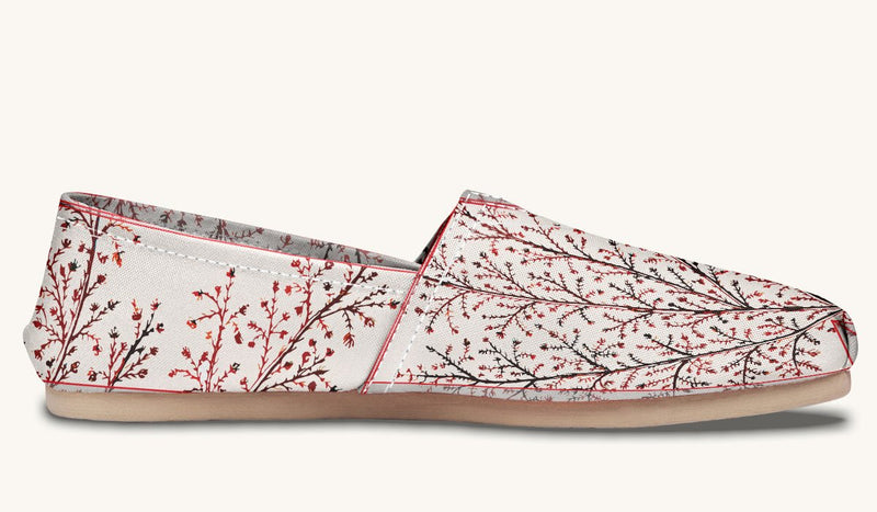 A Delicate Breath Red Casual Shoes - Jaded Lament