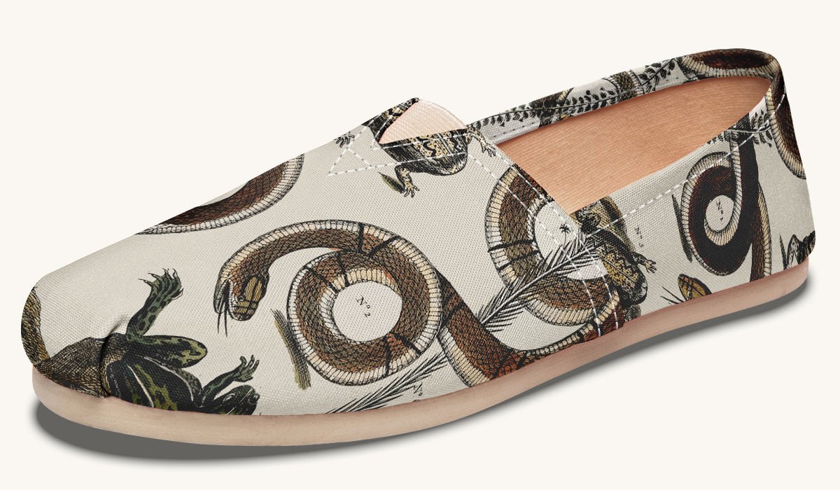 An Arrangement of Frogs and Snakes Casual Shoes - Jaded Lament