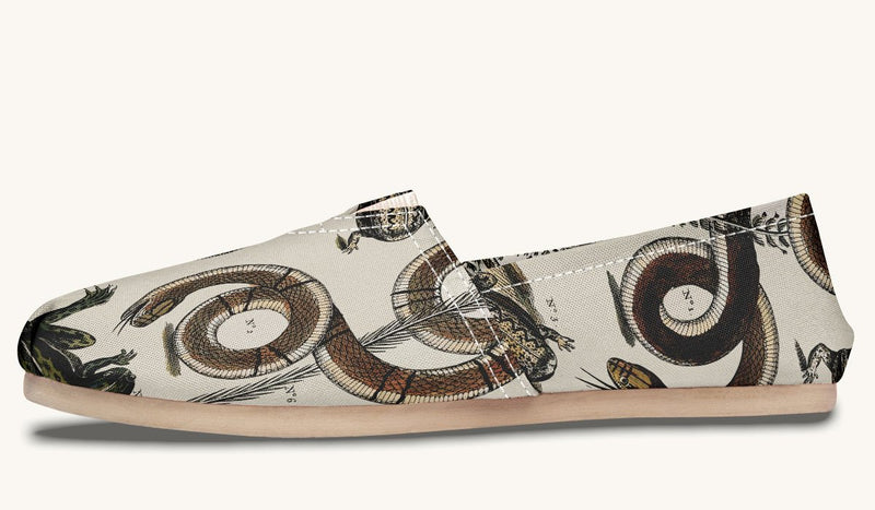 An Arrangement of Frogs and Snakes Casual Shoes - Jaded Lament
