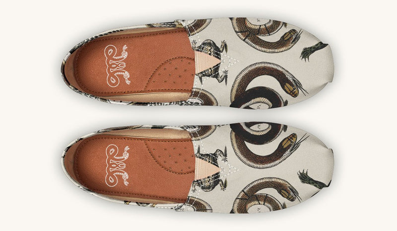 An Arrangement of Frogs and Snakes Casual Shoes - Jaded Lament
