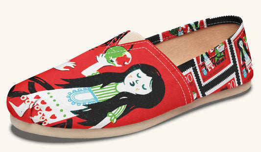 Beneath The Red Canopy Casual Shoes - Jaded Lament