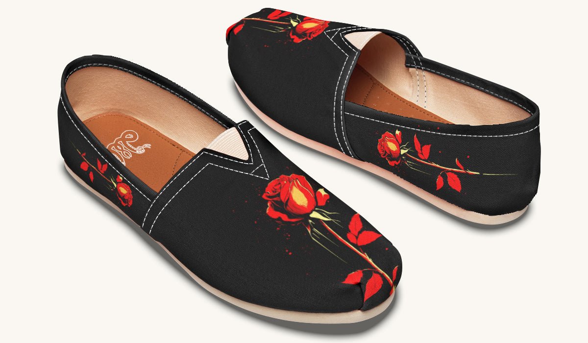 Bleeding Rose Casual Shoes - Jaded Lament