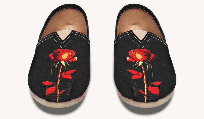 Bleeding Rose Casual Shoes - Jaded Lament