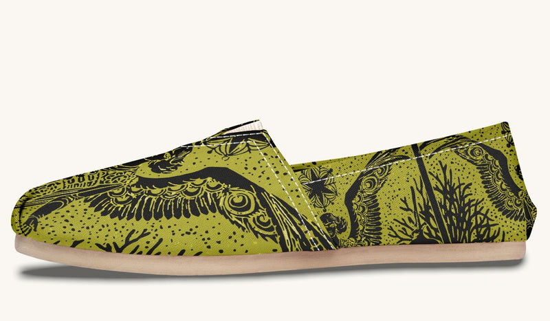 Call Upon the Star Green Black Casual Shoes - Jaded Lament