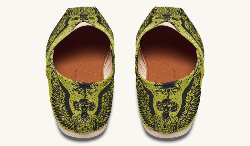 Call Upon the Star Green Black Casual Shoes - Jaded Lament