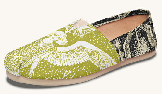 Call Upon the Star Green White Casual Shoes - Jaded Lament