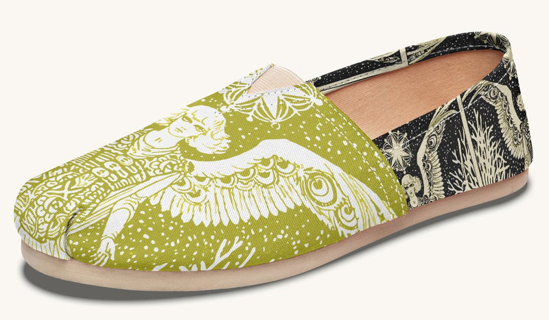 Call Upon the Star Green White Casual Shoes - Jaded Lament