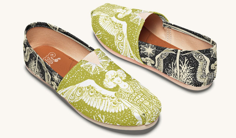 Call Upon the Star Green White Casual Shoes - Jaded Lament