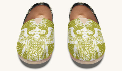 Call Upon the Star Green White Casual Shoes - Jaded Lament