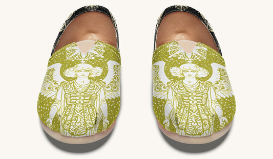 Call Upon the Star Green White Casual Shoes - Jaded Lament