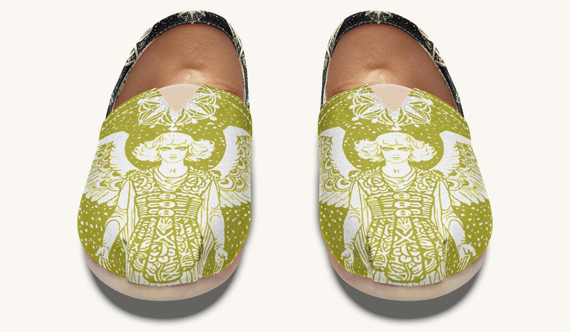 Call Upon the Star Green White Casual Shoes - Jaded Lament