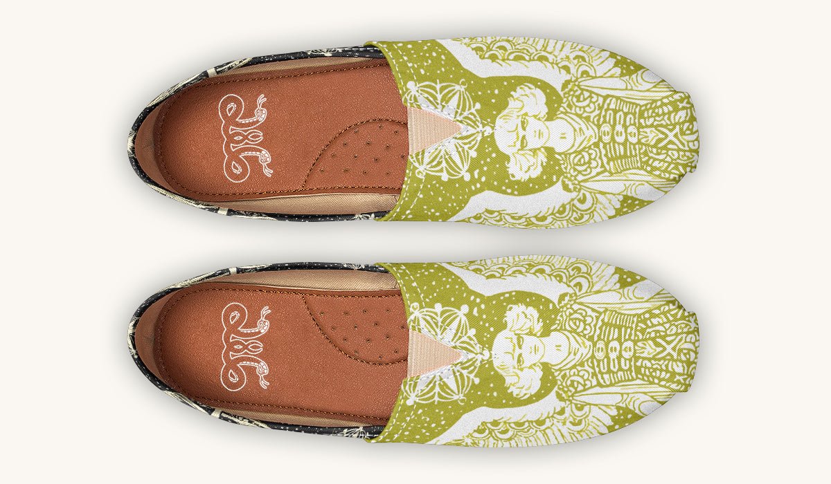 Call Upon the Star Green White Casual Shoes - Jaded Lament