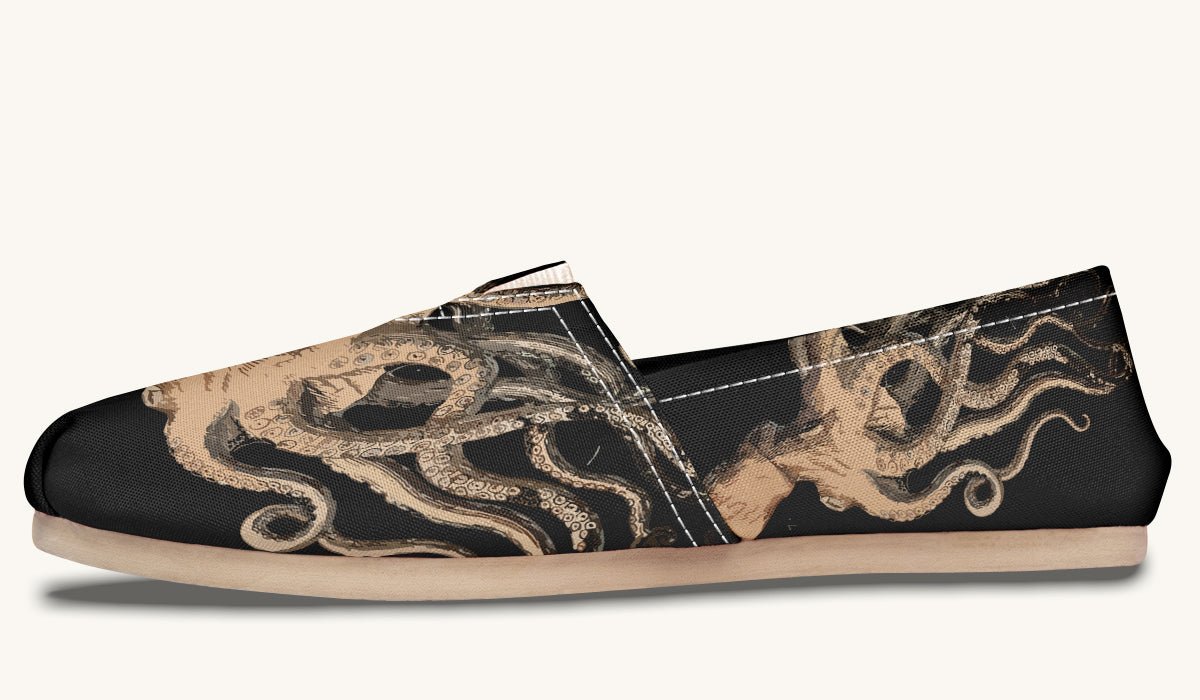 Kraken Unleashed Black Casual Shoes - Jaded Lament
