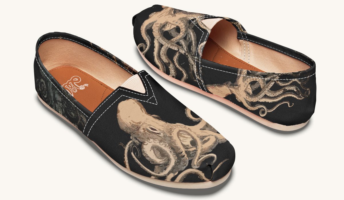 Kraken Unleashed Black Casual Shoes - Jaded Lament