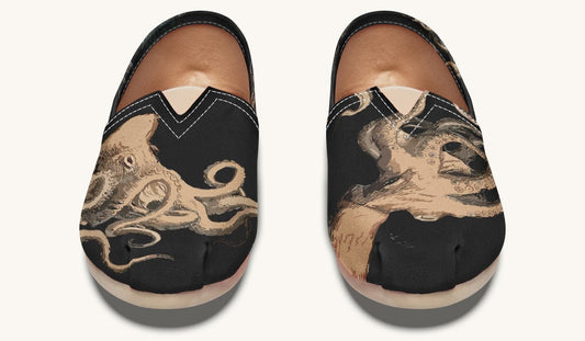 Kraken Unleashed Black Casual Shoes - Jaded Lament