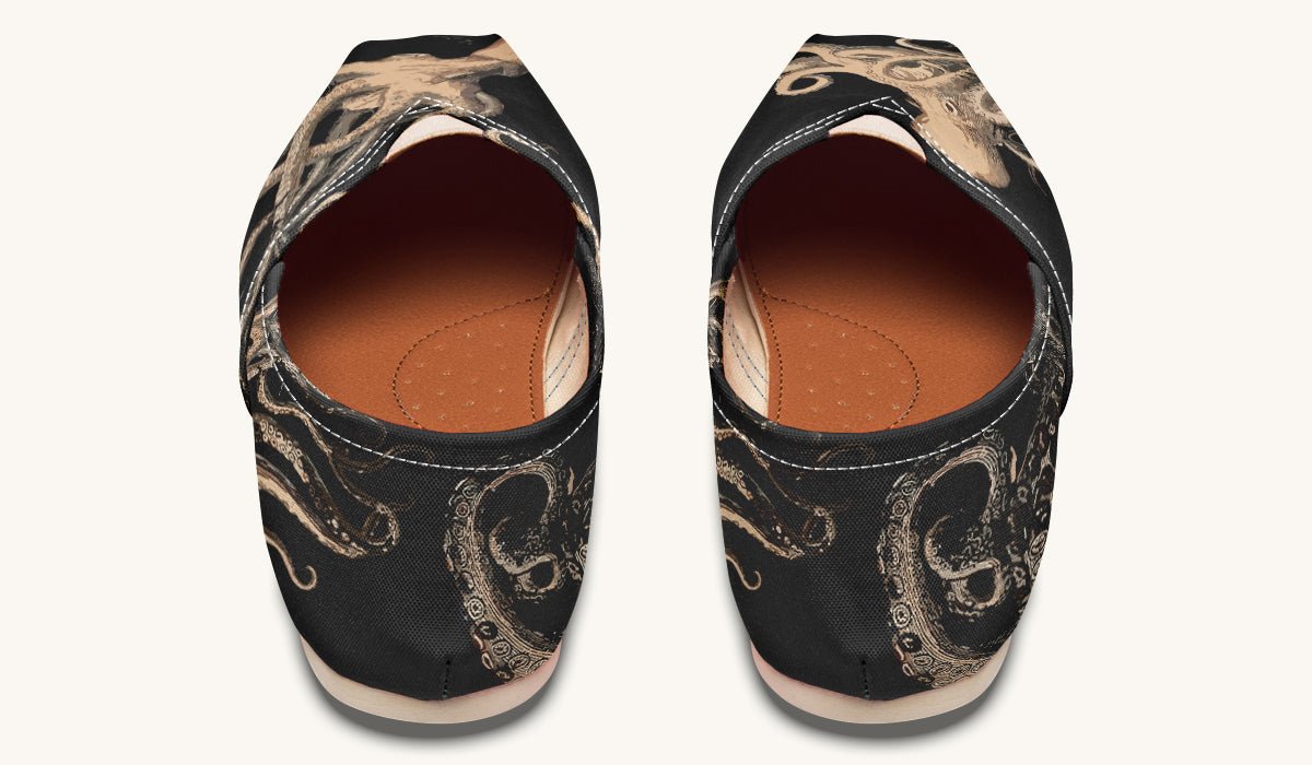 Kraken Unleashed Black Casual Shoes - Jaded Lament