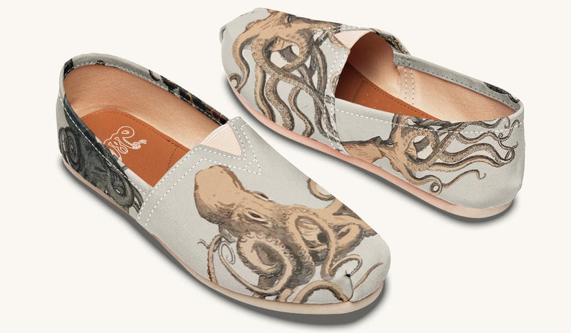 Kraken Unleashed Light Brown Casual Shoes - Jaded Lament