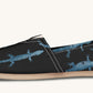 March of the Lizards Blue Black Casual Shoes - Jaded Lament