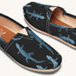 March of the Lizards Blue Black Casual Shoes - Jaded Lament