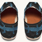 March of the Lizards Blue Black Casual Shoes - Jaded Lament