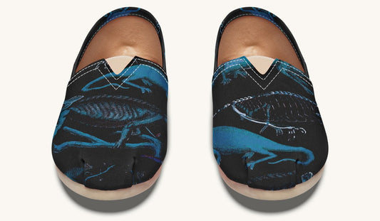 Reptilian in Bloom Black and Gold Casual Shoes - Jaded Lament