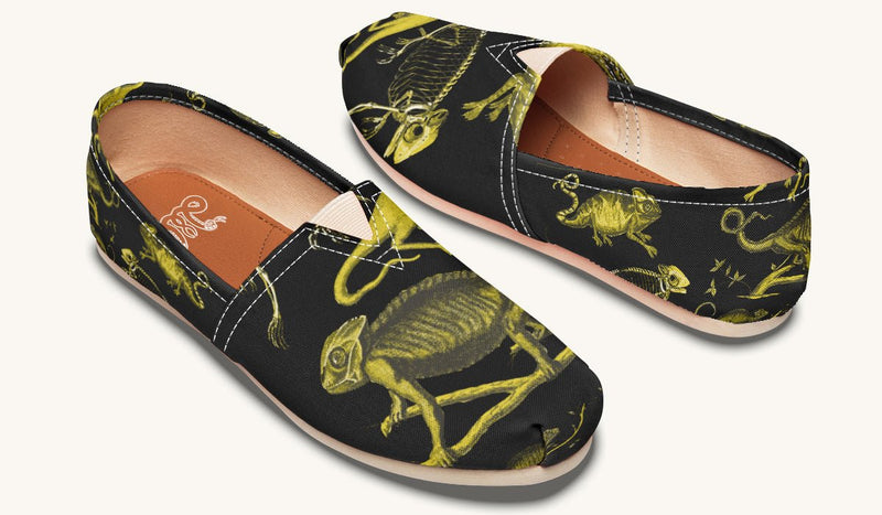 Reptilian in Bloom Black and Blue Casual Shoes - Jaded Lament